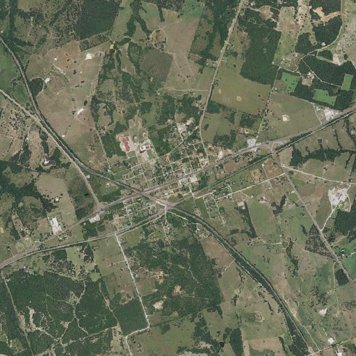 Aerial imagery of Milano, TX