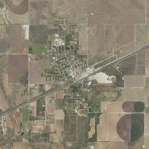 Aerial imagery of Miles, TX