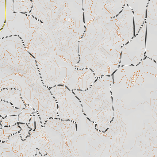 OpenTopoMap map of Mitchell Creek, TX