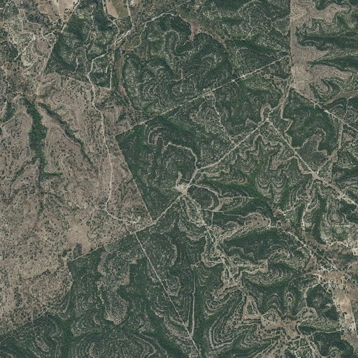 Aerial imagery of Monument Mountain, TX