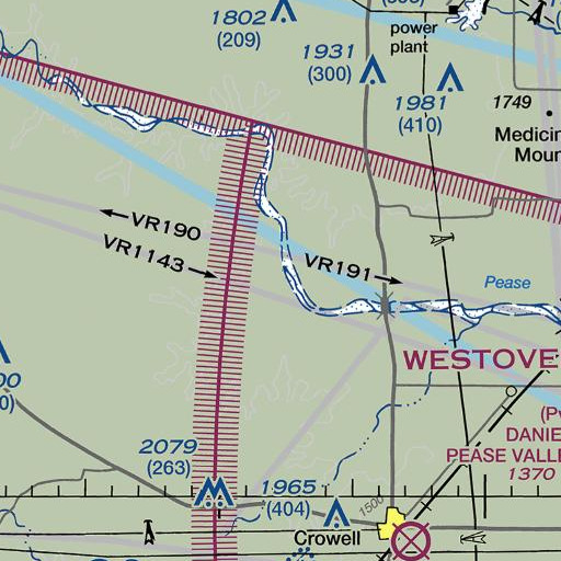 FAA VFR chart of Mud Creek, TX