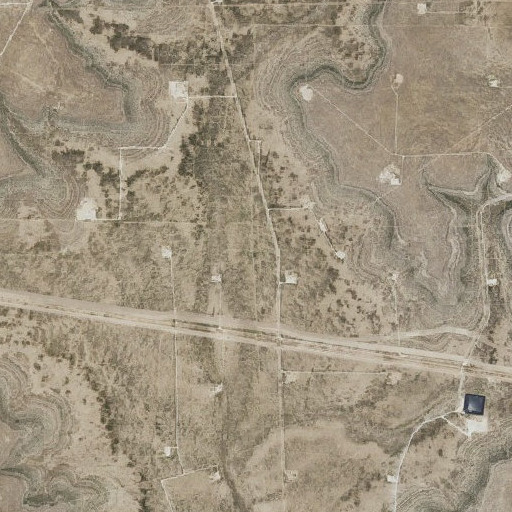 Aerial imagery of Mustang Windmill, TX