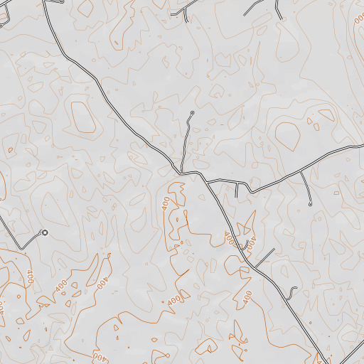 OpenTopoMap map of Myrtle Creek, TX