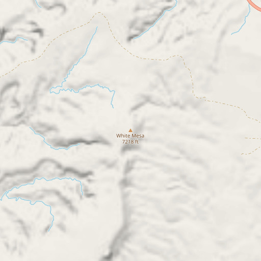 OpenStreetMap map of White Mesa, AZ