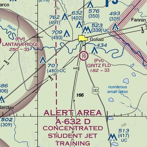 FAA VFR chart of Number Two Windmill, TX