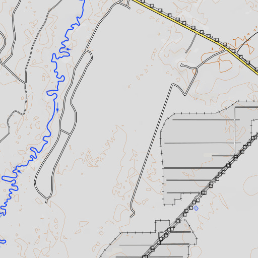 OpenTopoMap map of Number Three Windmill, TX