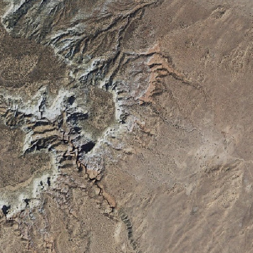 Aerial imagery of White Mesa Arch, AZ