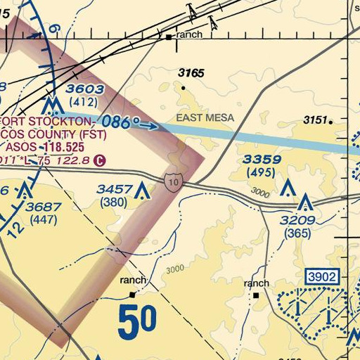 FAA VFR chart of North High Windmill, TX