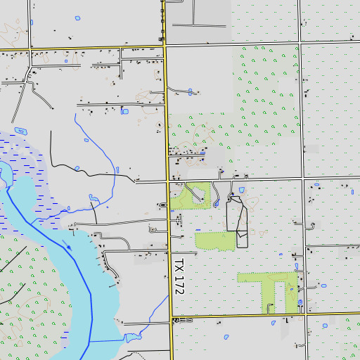 OpenTopoMap map of Olivia School, TX