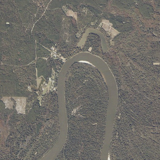 Aerial imagery of Choctaw Bend, AL