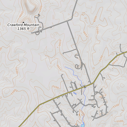 OpenTopoMap map of Picnic Spring, TX