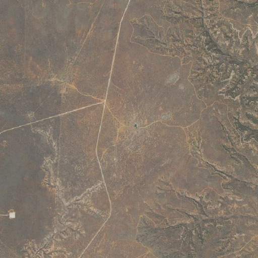 Aerial imagery of Pitchfork Flats Windmill, TX