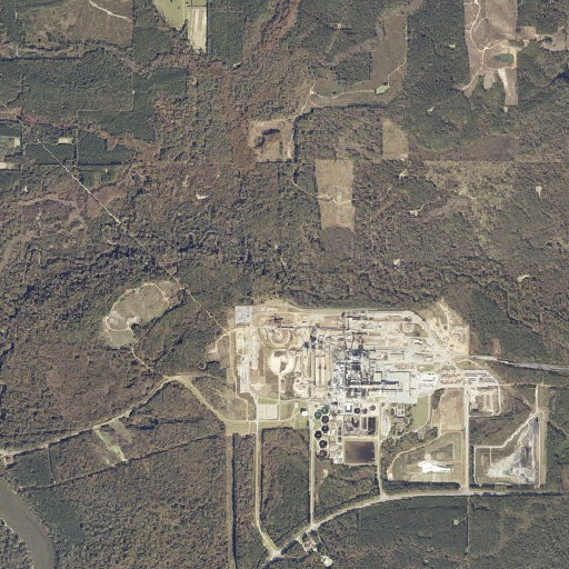 Aerial imagery of Lower Bridge (historical), AL