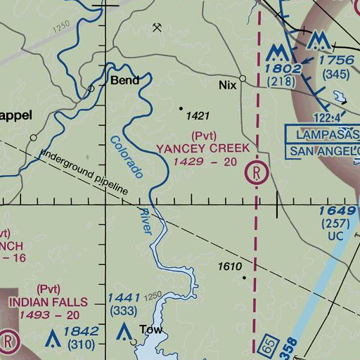 FAA VFR chart of Post Oak Ridge, TX