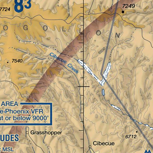 FAA VFR chart of White Spring, AZ