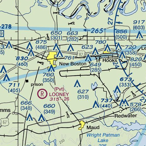 FAA VFR chart of Runnels Cemetery, TX