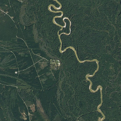 Aerial imagery of Smith Lake, TX