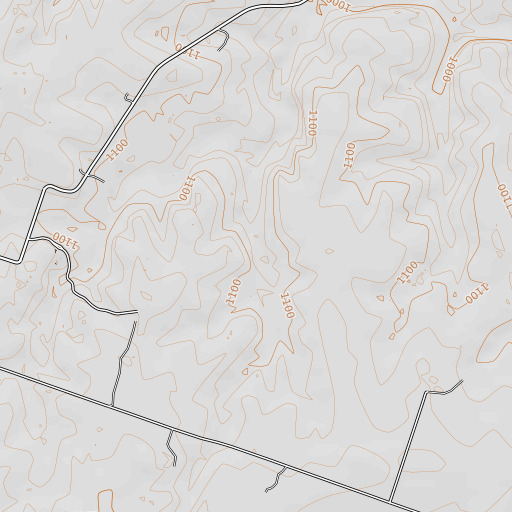 OpenTopoMap map of Soldiers Spring, TX