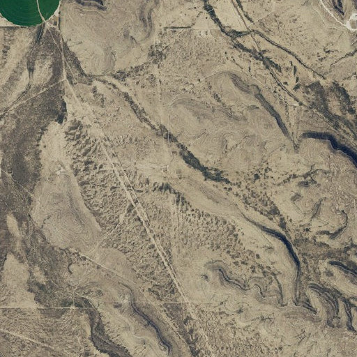 Aerial imagery of South Well, TX
