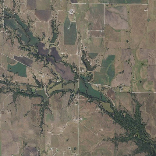 Aerial imagery of Squirrel Creek, TX
