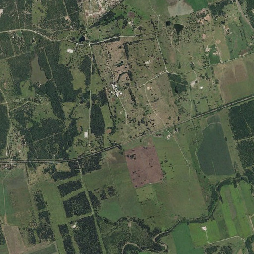 Aerial imagery of Thomas Cemetery, TX