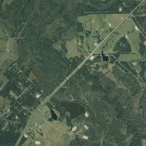 Aerial imagery of Three Bridges, TX