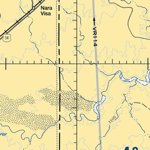 FAA VFR chart of Threeway Well, TX