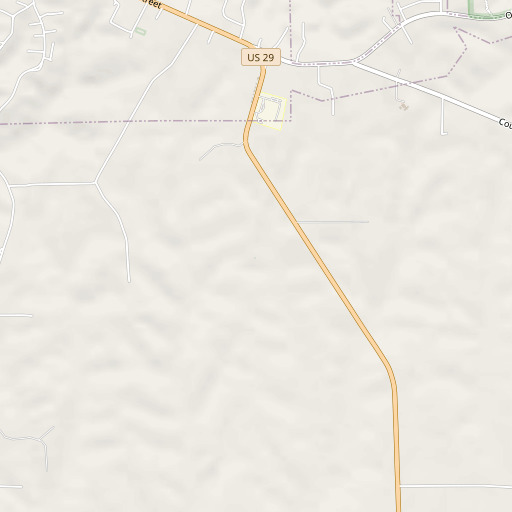 OpenStreetMap map of Rush Cemetery, AL