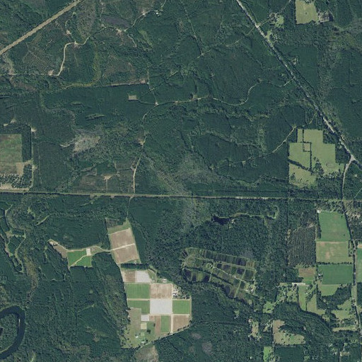 Aerial imagery of Yates Branch, TX