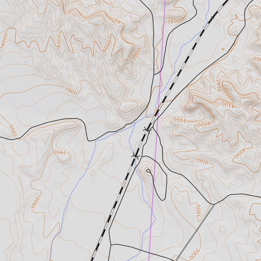 OpenTopoMap map of Adobe Draw, TX