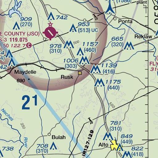 FAA VFR chart of College Creek, TX