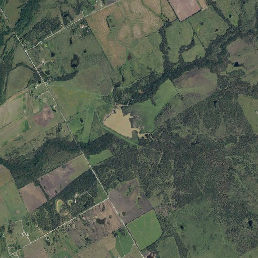 Aerial imagery of Crooked Creek, TX
