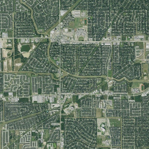 Aerial imagery of Dinner Creek, TX