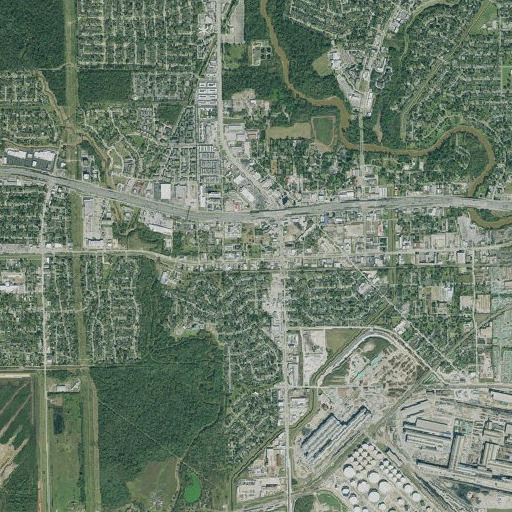 Aerial imagery of Falcon Park, TX