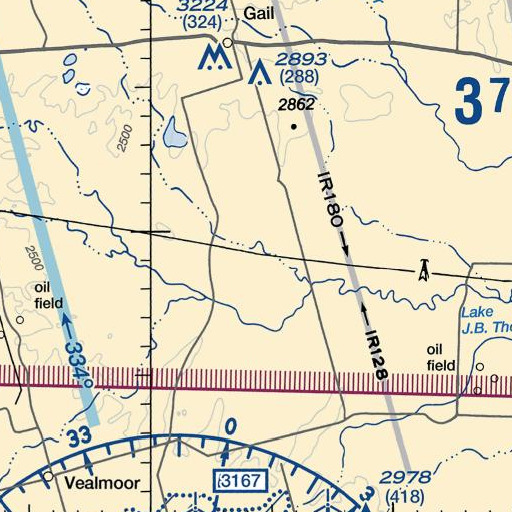 FAA VFR chart of Little Grape Creek, TX