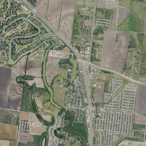 Aerial imagery of Olmito Lake, TX