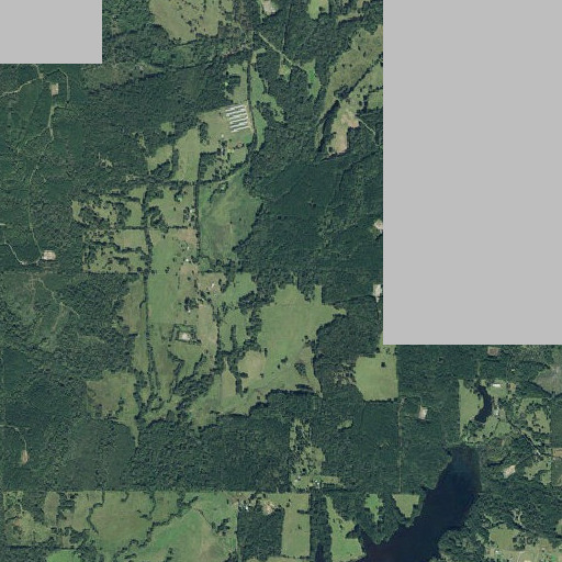 Aerial imagery of Powdrill Creek, TX