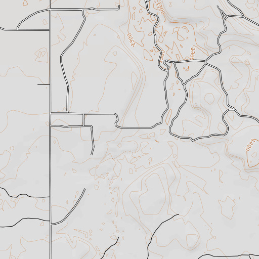OpenTopoMap map of Sandy Creek, TX