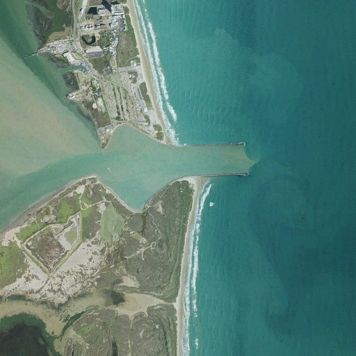 Aerial imagery of South Jetty, TX