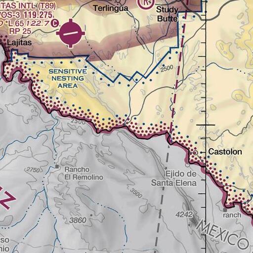 FAA VFR chart of Terlingua Creek, TX