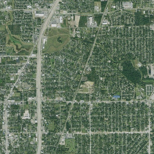 Aerial imagery of Warren Park, TX