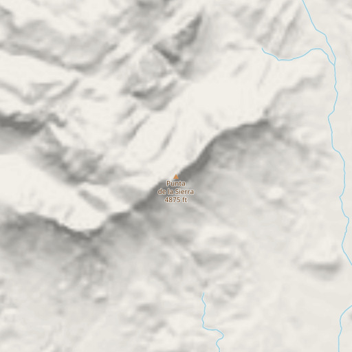 OpenStreetMap map of Punta de la Sierra, TX