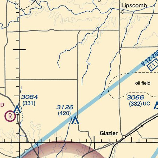 FAA VFR chart of Locust Grove, TX
