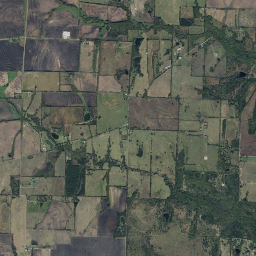 Aerial imagery of Rogers, TX
