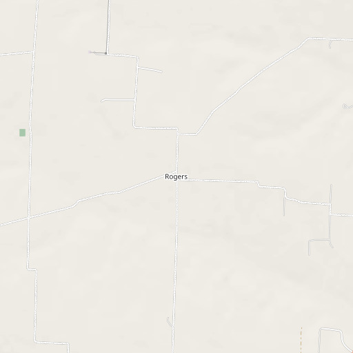 OpenStreetMap map of Rogers, TX