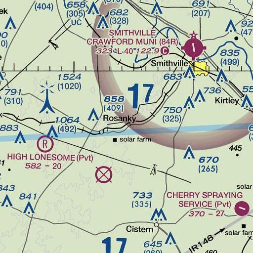 FAA VFR chart of Willman, TX