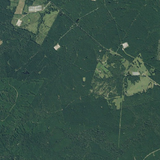 Aerial imagery of Crockett Cemetery, TX