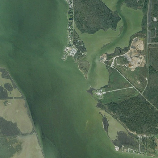Aerial imagery of Shell Point, TX
