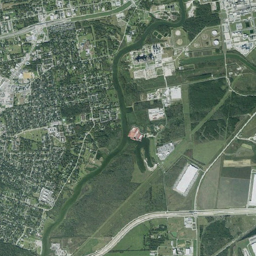 Aerial imagery of Sutton Gully, TX