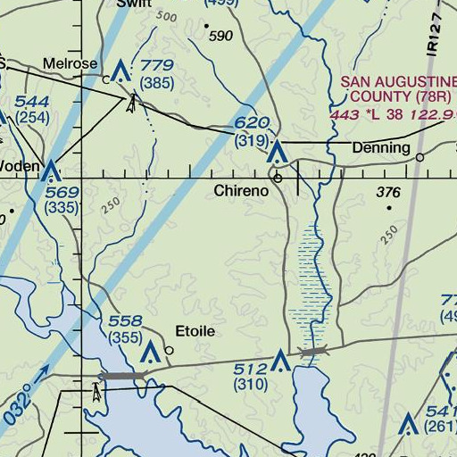FAA VFR chart of Clear Springs, TX